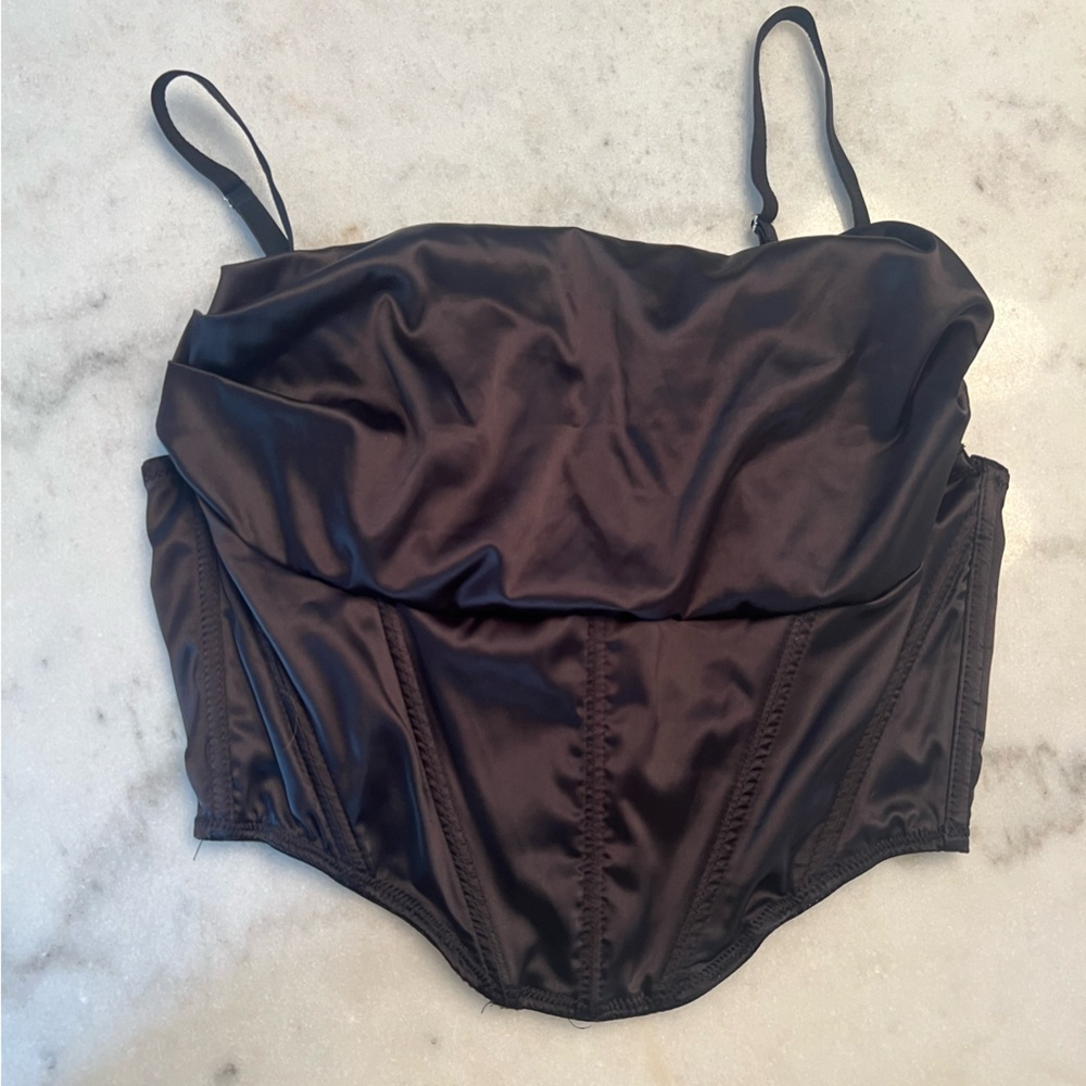 URBAN OUTFITTERS Black Mesh Bodysuit